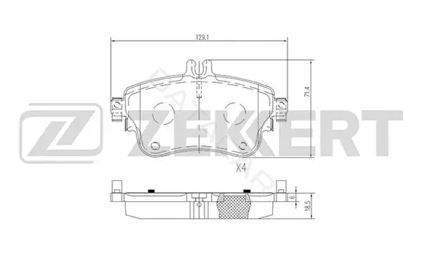 Тормозные колодки ZEKKERT BS-2073