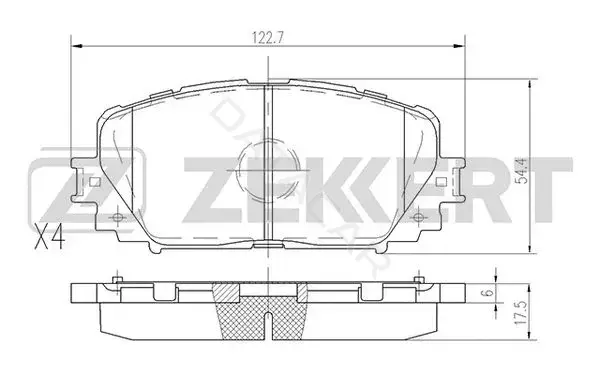 Тормозные колодки ZEKKERT BS-2079