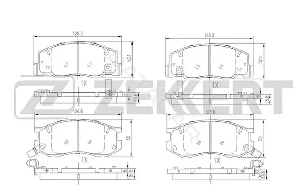 Тормозные колодки ZEKKERT BS-2083