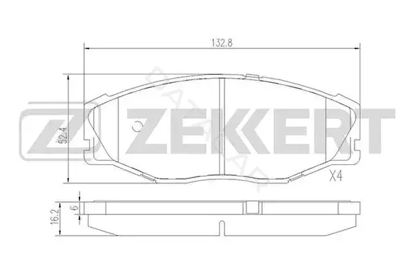 Тормозные колодки ZEKKERT BS-2085