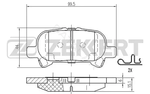 Тормозные колодки ZEKKERT BS-2094