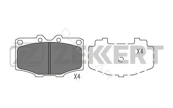 Тормозные колодки ZEKKERT BS-2100