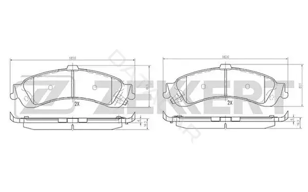 Тормозные колодки ZEKKERT BS-2129