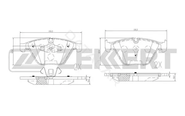 Тормозные колодки ZEKKERT BS-2141