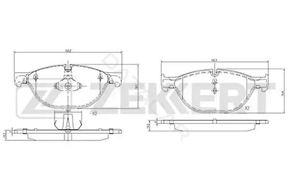 Тормозные колодки ZEKKERT BS-2144