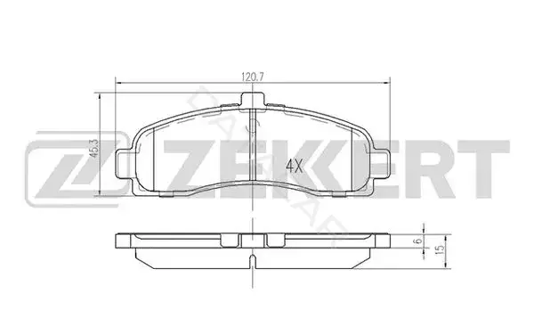 Тормозные колодки ZEKKERT BS-2154