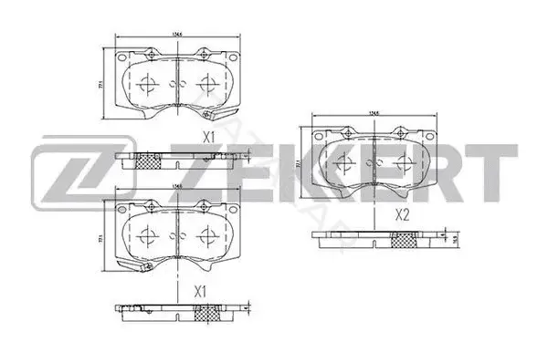 Тормозные колодки ZEKKERT BS-2241