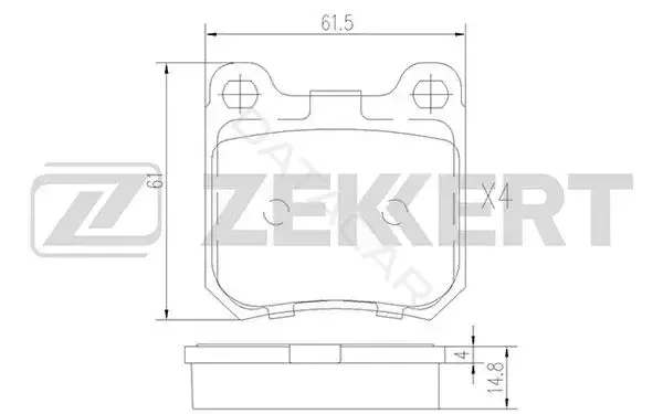Тормозные колодки ZEKKERT BS-2356