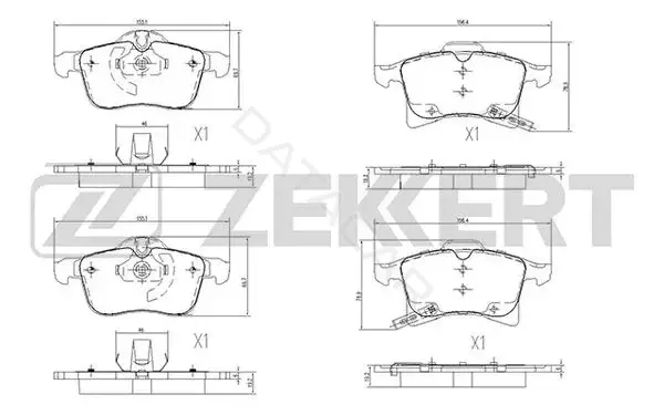 Тормозные колодки ZEKKERT BS-2368