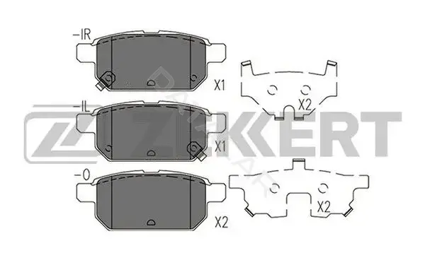 Тормозные колодки ZEKKERT BS-2433