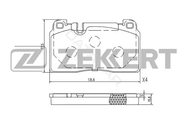 Тормозные колодки ZEKKERT BS-2456