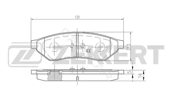 Тормозные колодки ZEKKERT BS-2461