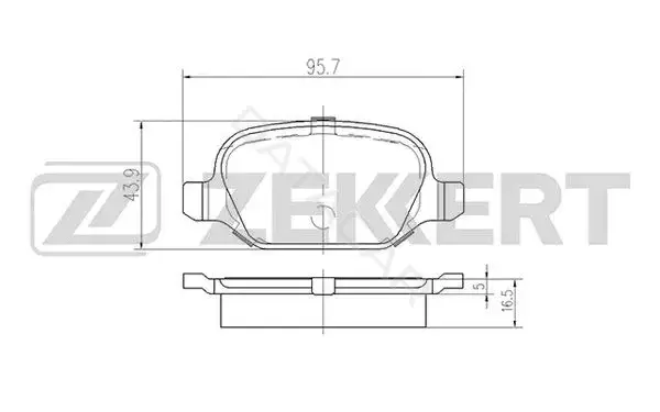 Тормозные колодки ZEKKERT BS-2464