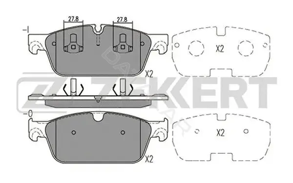 Тормозные колодки ZEKKERT BS-2467