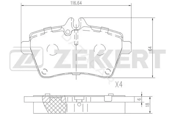 Тормозные колодки ZEKKERT BS-2469
