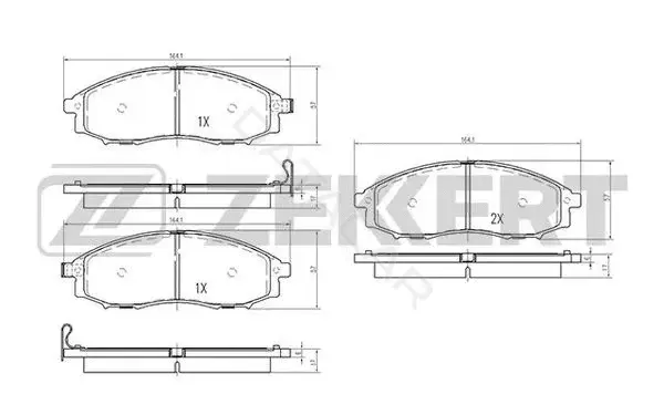 Тормозные колодки ZEKKERT BS-2522