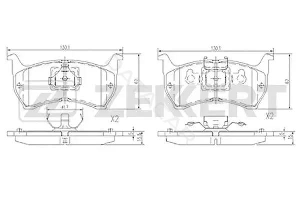 Тормозные колодки ZEKKERT BS-2527