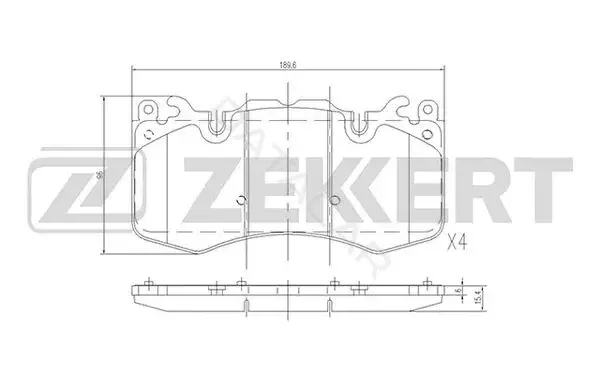 Тормозные колодки ZEKKERT BS-2530