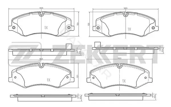 Тормозные колодки ZEKKERT BS-2531