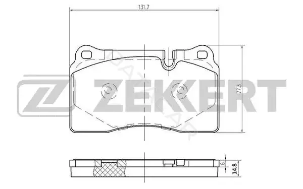 Тормозные колодки ZEKKERT BS-2540