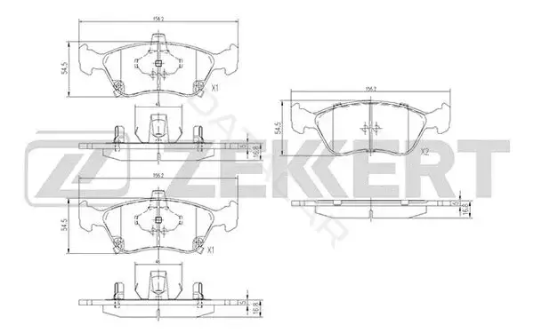 Тормозные колодки ZEKKERT BS-2692