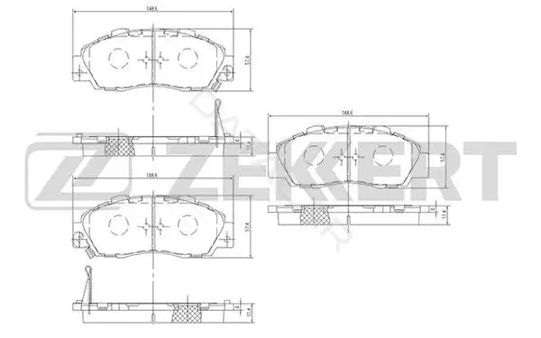 Тормозные колодки ZEKKERT BS-2803