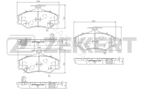 Тормозные колодки ZEKKERT BS-2808