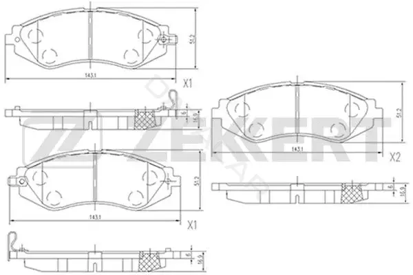 Тормозные колодки ZEKKERT BS-2811