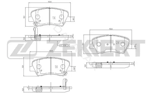 Тормозные колодки ZEKKERT BS-2817
