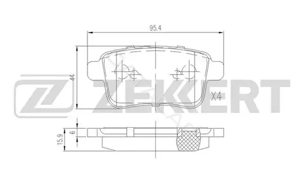 Тормозные колодки ZEKKERT BS-2819