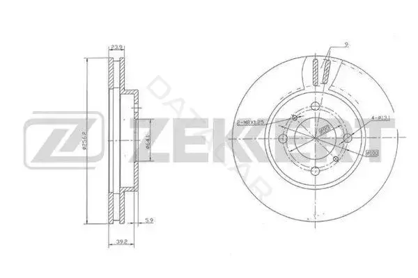 Тормозные диски ZEKKERT BS-5817