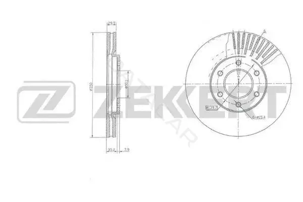 Тормозные диски ZEKKERT BS-5831