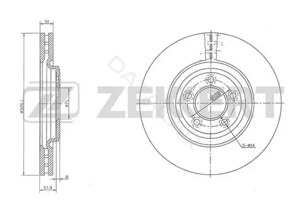 Тормозные диски ZEKKERT BS-5833