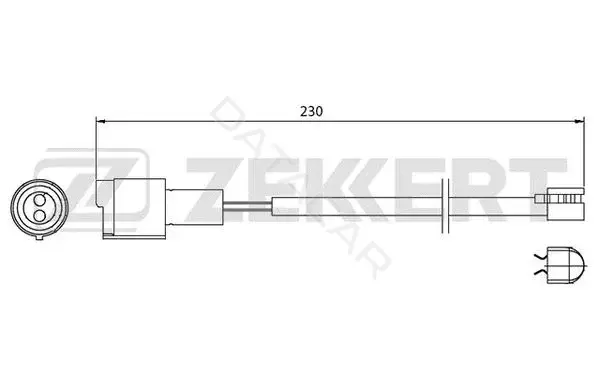 Датчик износа тормозных колодок ZEKKERT BS-8001