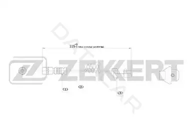 Датчик износа тормозных колодок ZEKKERT BS-8002
