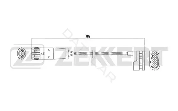 Датчик износа тормозных колодок ZEKKERT BS-8013