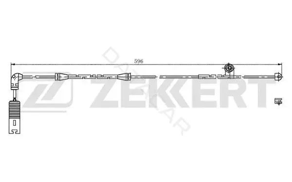 Датчик износа тормозных колодок ZEKKERT BS-8025
