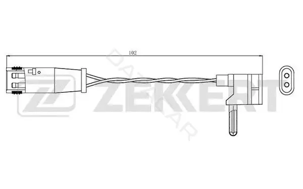 Датчик износа тормозных колодок ZEKKERT BS-8043