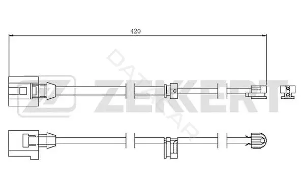 Датчик износа тормозных колодок ZEKKERT BS-8045