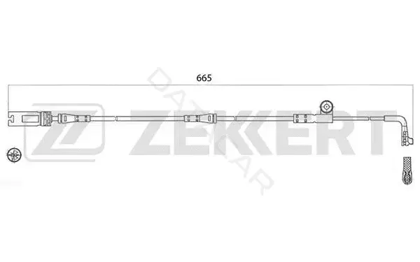 Датчик износа тормозных колодок ZEKKERT BS-8046