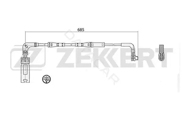Датчик износа тормозных колодок ZEKKERT BS-8047