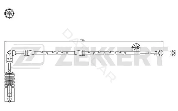 Датчик износа тормозных колодок ZEKKERT BS-8048
