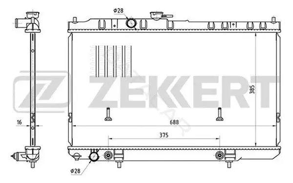 Радиатор охлаждения ZEKKERT MK-1005