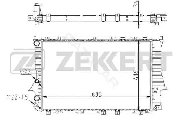 Радиатор охлаждения ZEKKERT MK-1023