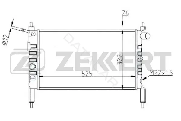 Радиатор охлаждения ZEKKERT MK-1035