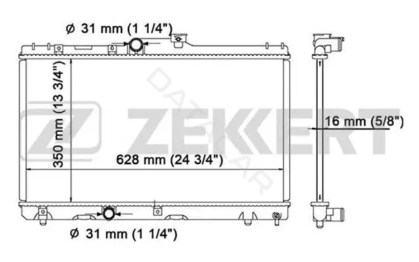 Радиатор охлаждения ZEKKERT MK-1044