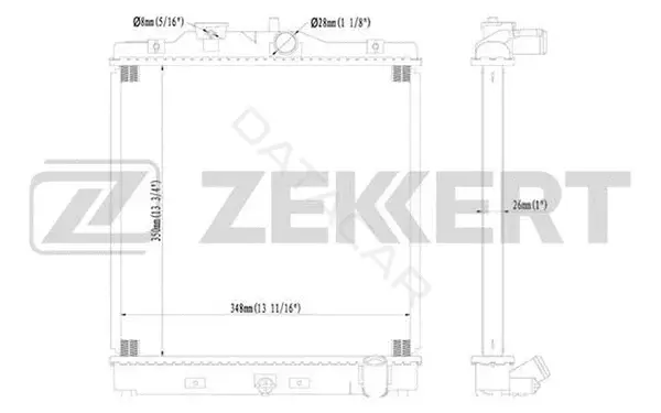 Радиатор охлаждения ZEKKERT MK-1056