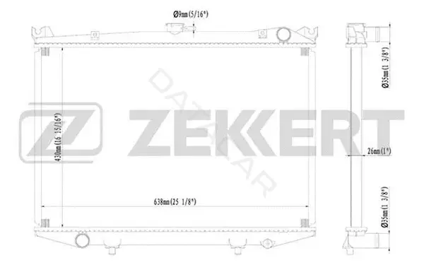 Радиатор охлаждения ZEKKERT MK-1057