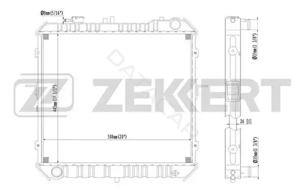 Радиатор охлаждения ZEKKERT MK-1062