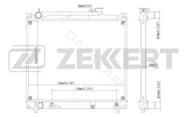 Радиатор охлаждения ZEKKERT MK-1070